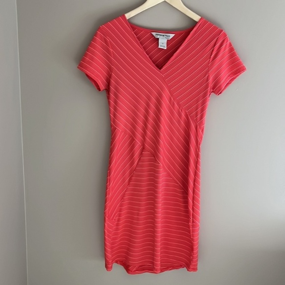 Kyodan Coral Striped Mini Dress